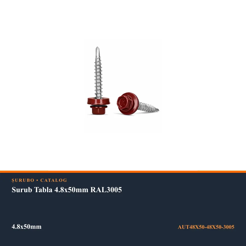 Surub Tabla 4.8x50mm RAL3005