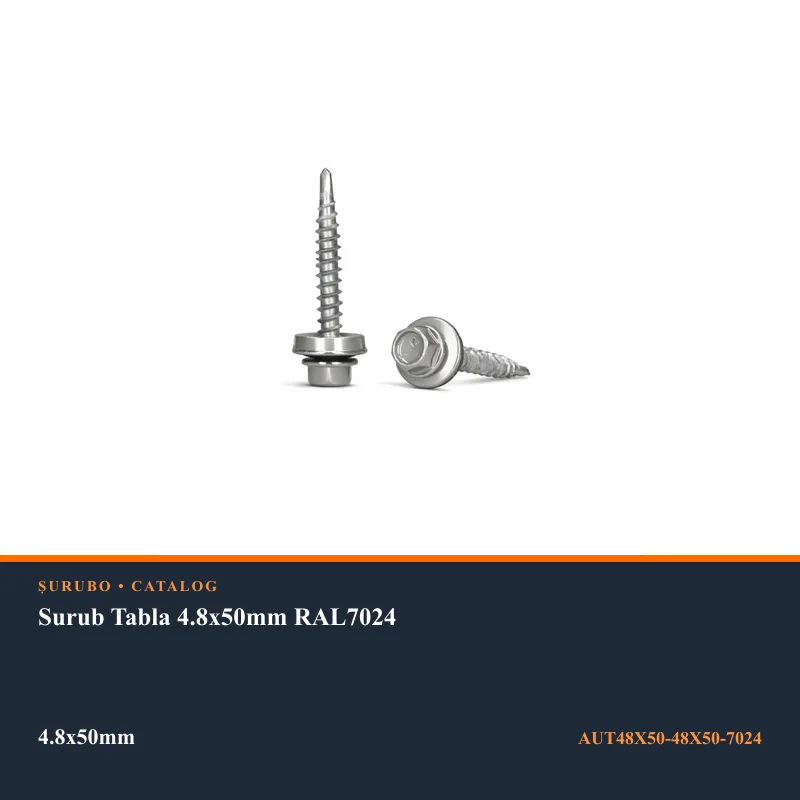 Surub Tabla 4.8x50mm RAL7024