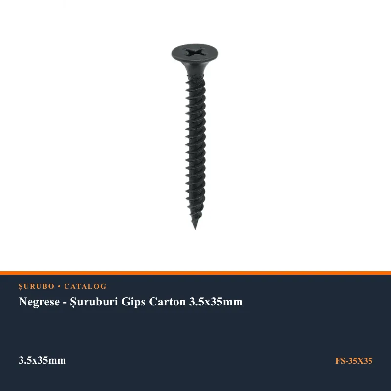 Negrese - Șuruburi Gips Carton 3.5x35mm