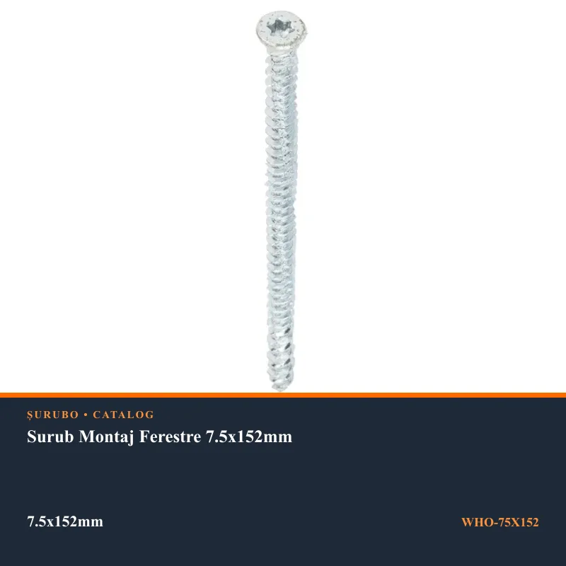 Surub Montaj Ferestre 7.5x152mm
